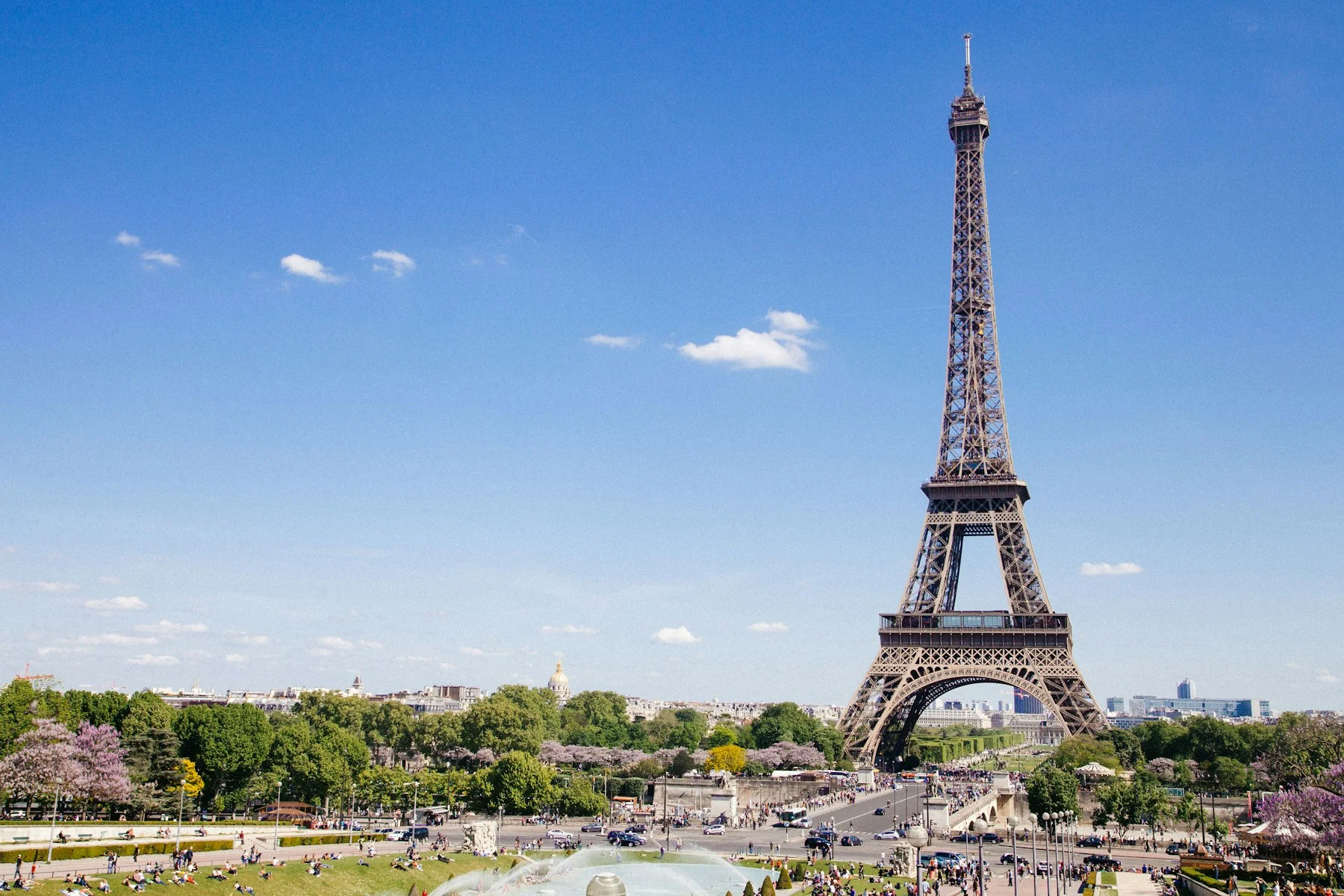The Eiffel Tower and Paris cityscape
